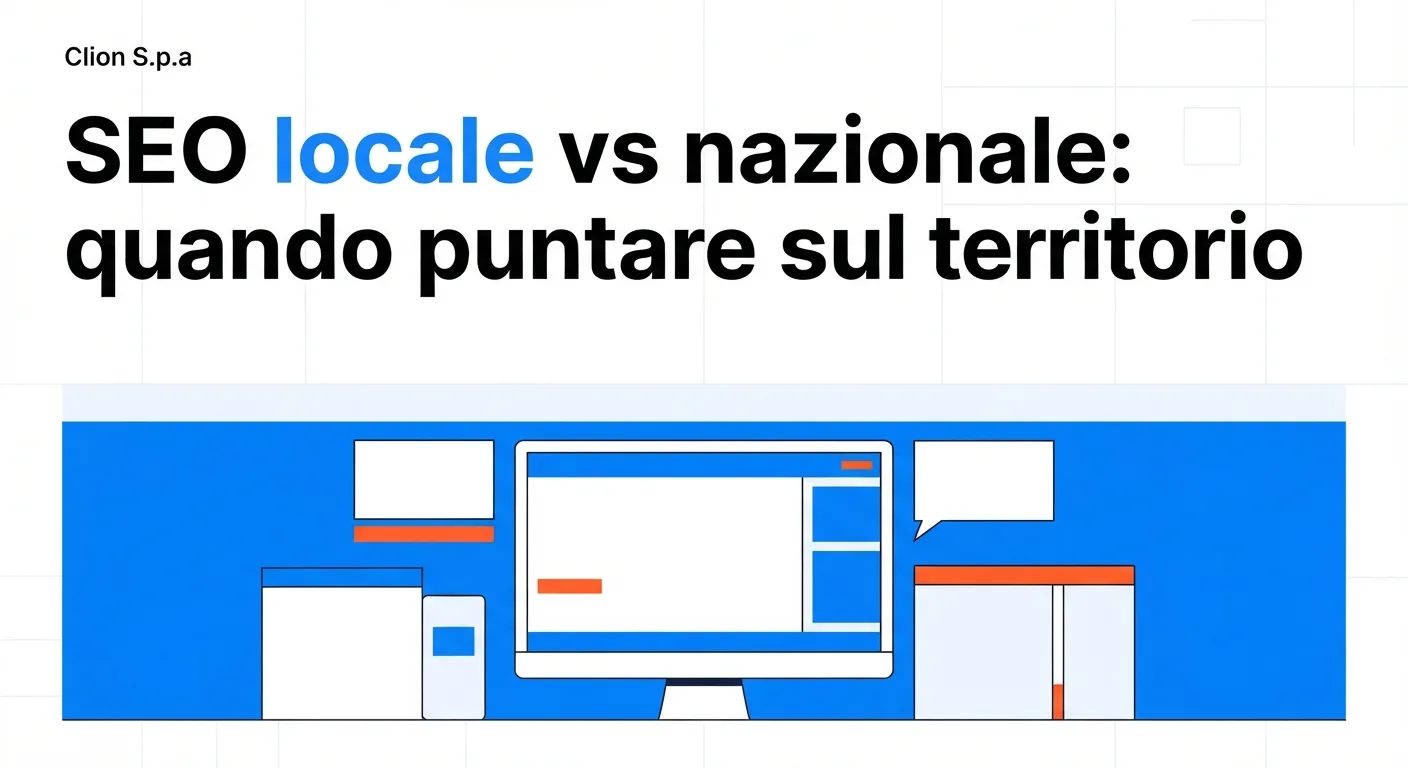 SEO locale vs nazionale: quando puntare sul territorio