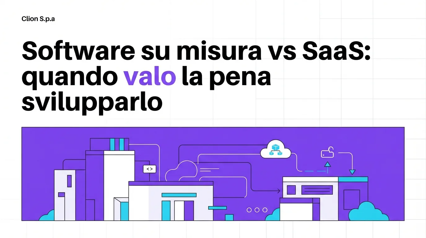 Software su misura vs SaaS: quando vale la pena svilupparlo