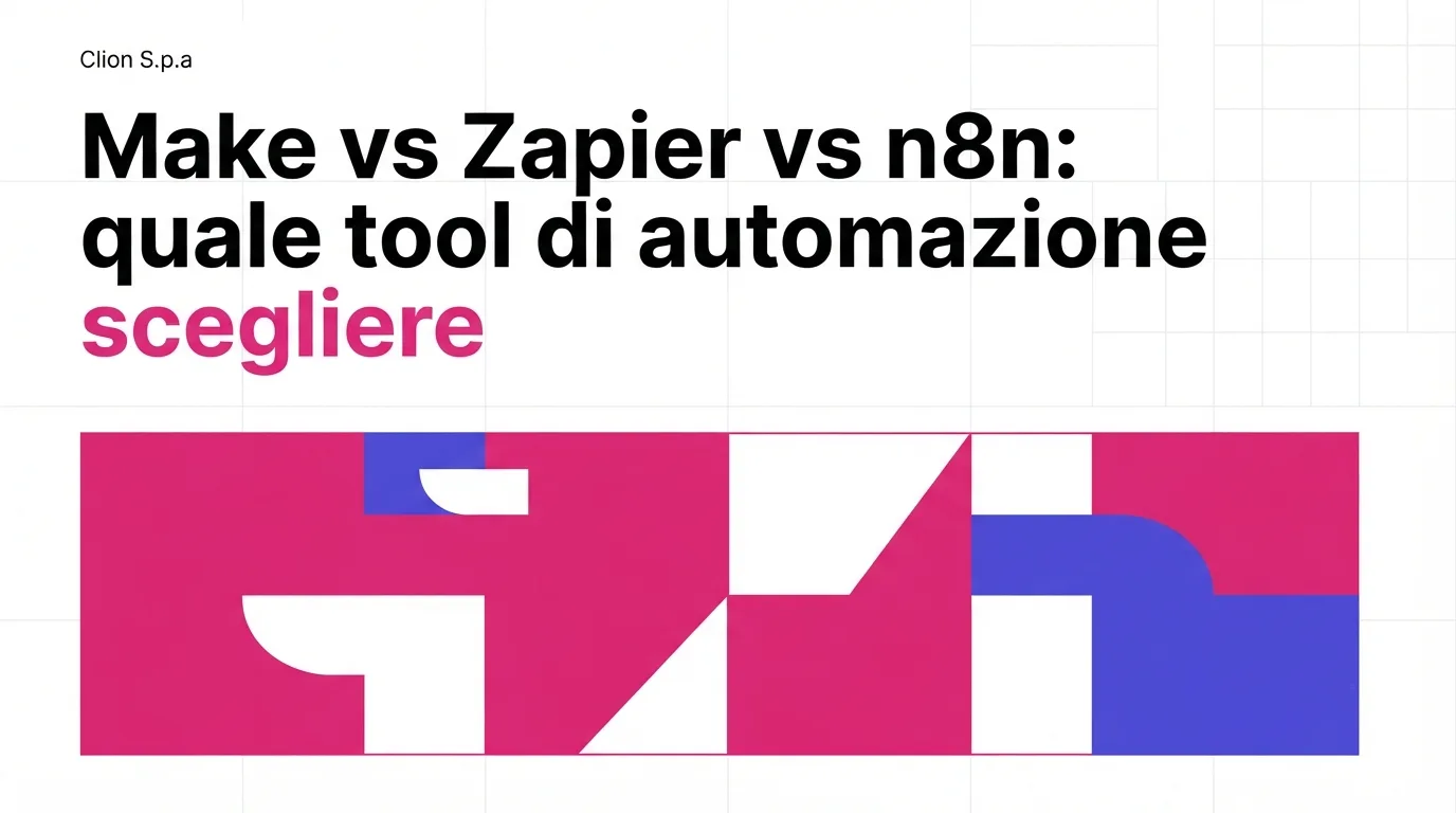 Make vs Zapier vs n8n: quale tool di automazione scegliere
